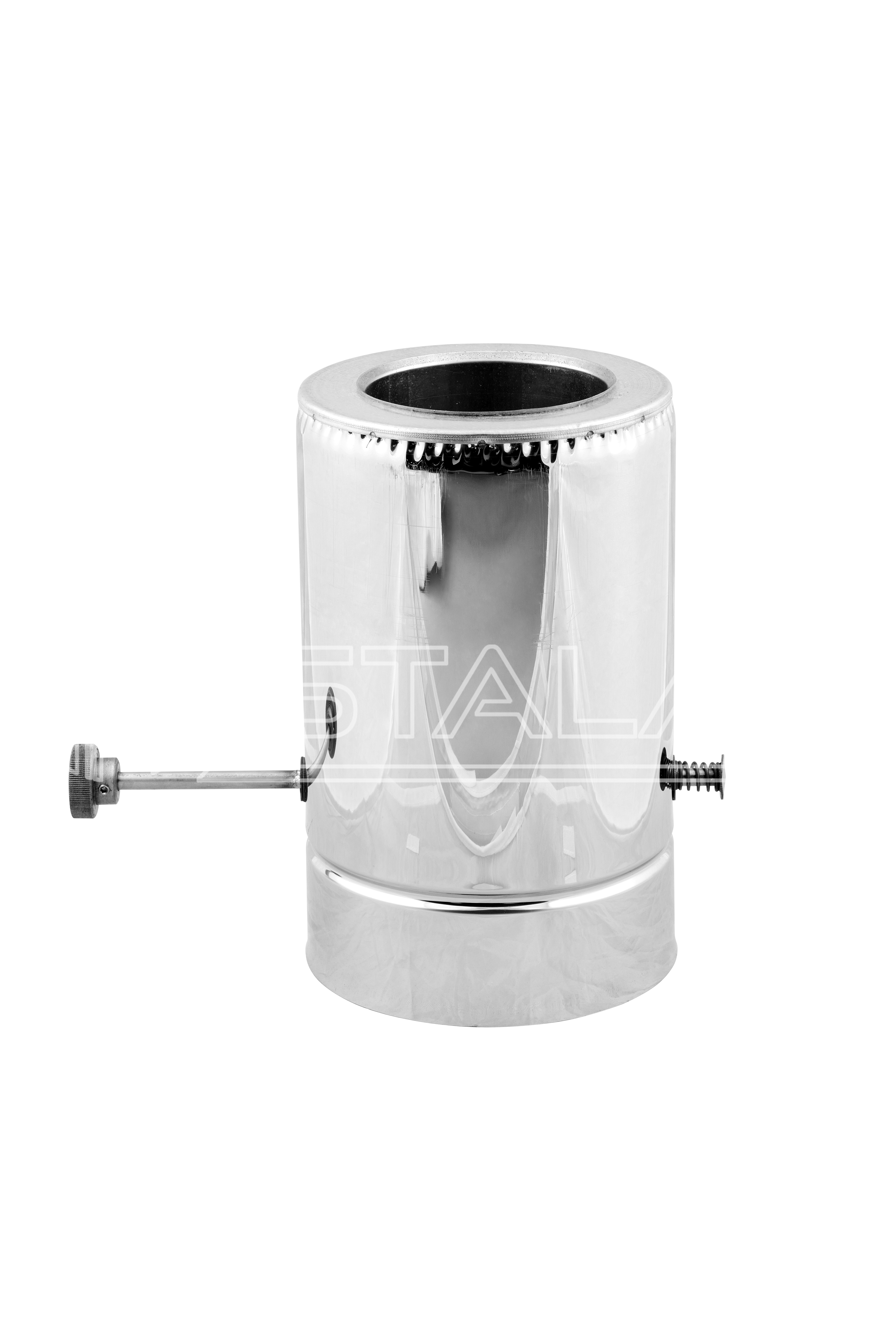 

Кагла двустенная sauna STALAR Premium thermo AISI 321 нерж/нерж диаметр Ø120/220 толщина 1 мм