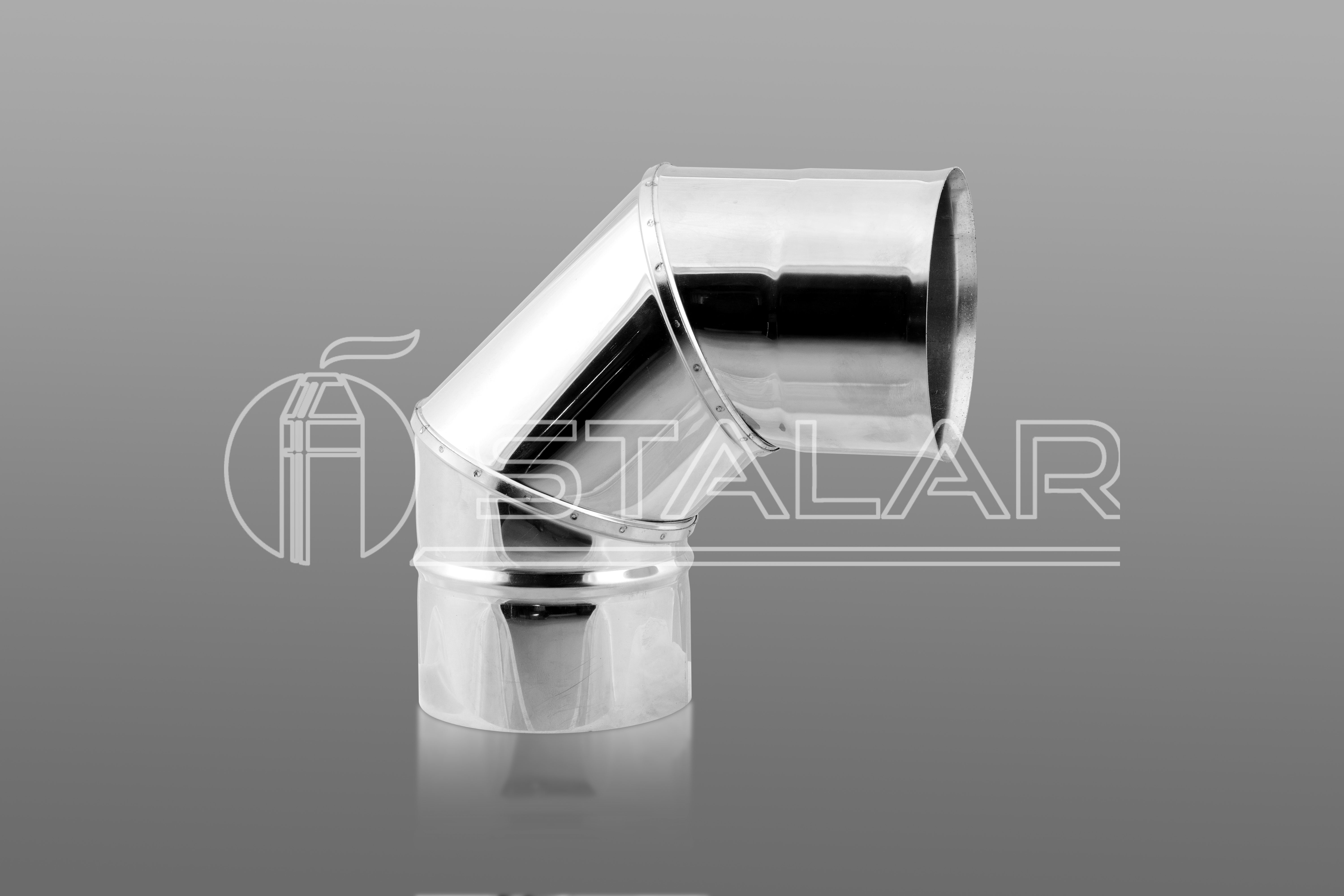 

Колено одностенное 90° STALAR Eco mono AISI 201 диаметр Ø300 толщина 0,8 мм