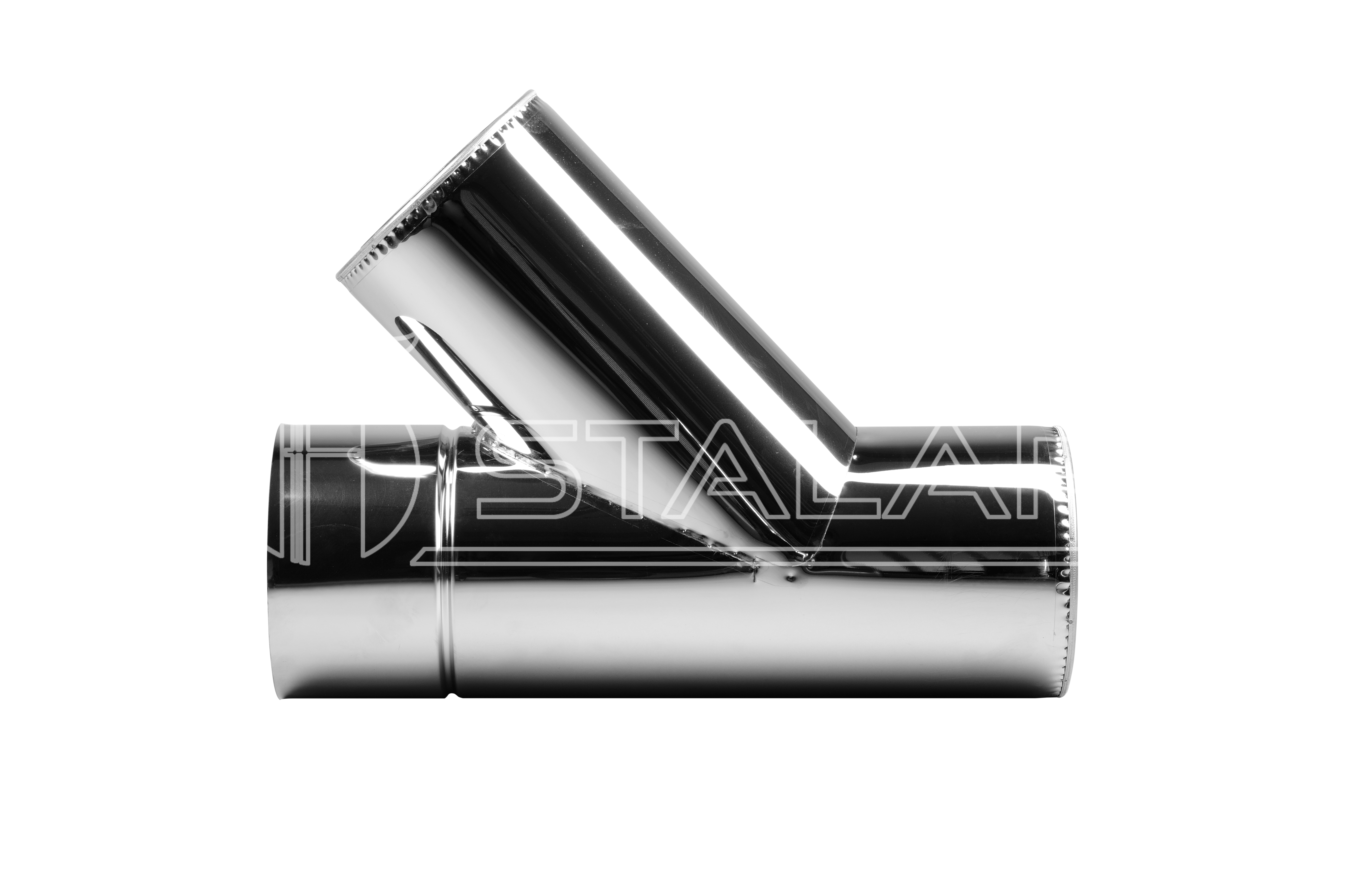 

Тройник двустенный 45° STALAR Eco thermo AISI 201 нерж/нерж диаметр Ø160/220 толщина 0,5 мм