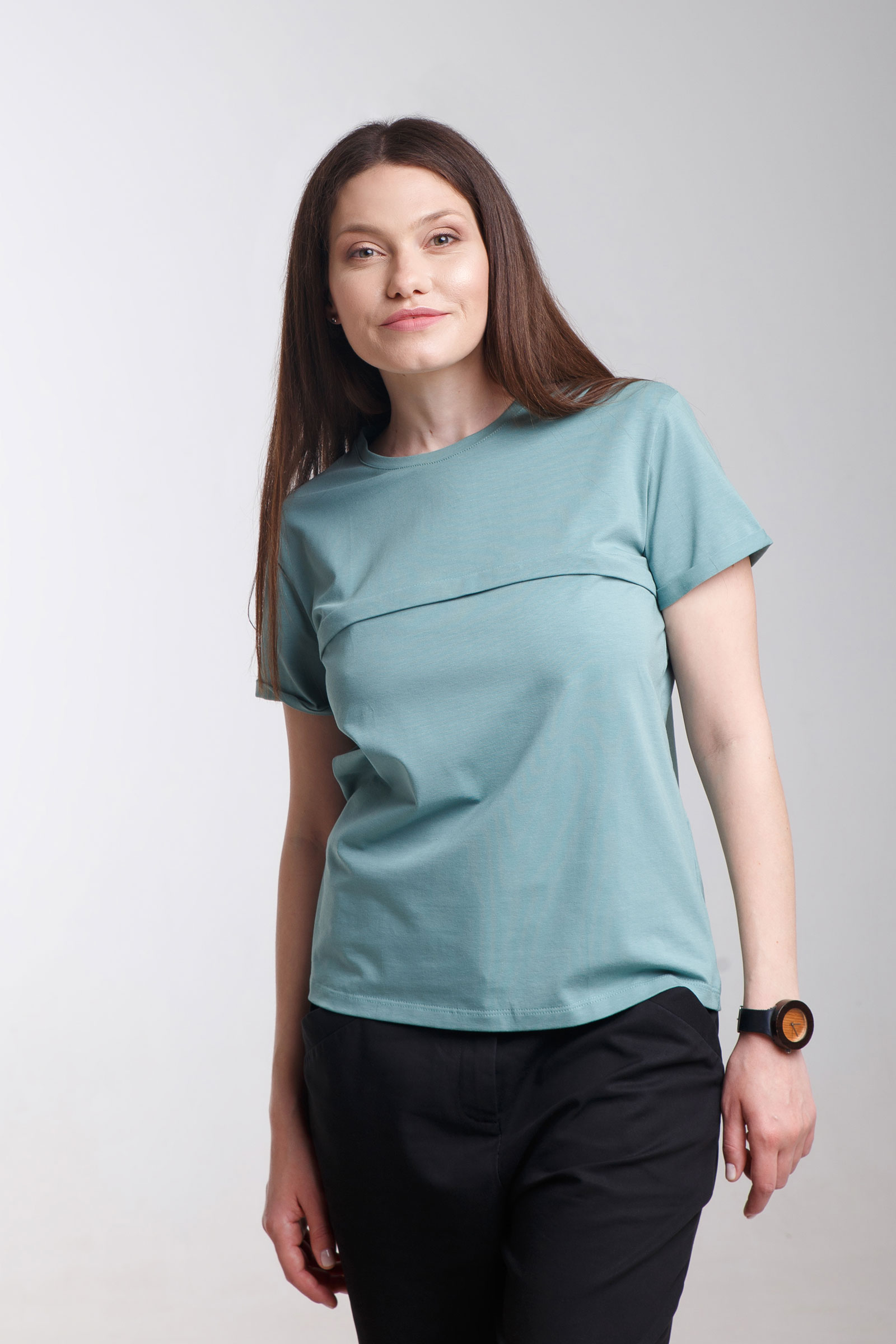 

Футболка для беременных и кормления Znana Move M Олива 38-15294