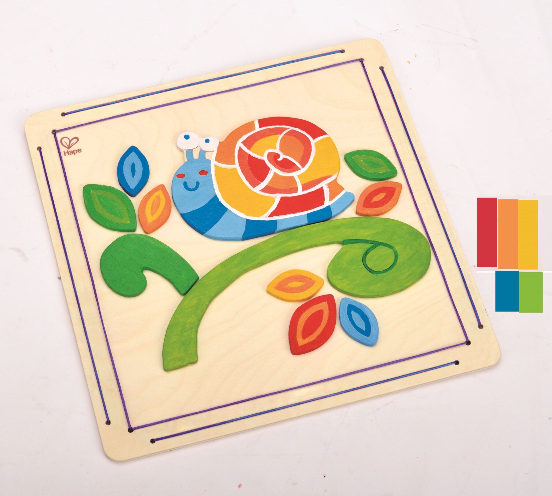 

Мозаика для раскрашивания Hape Улитка E5112