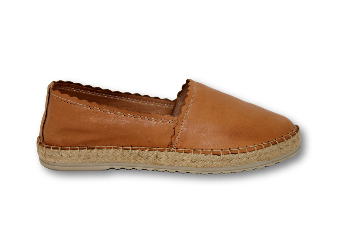 

Рыжие кожаные женские эспадрилии VASARI trend Рыжий 62222 38