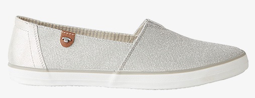 

Балетки Tom Tailor Slipper in Glitzer-Optics 38 светло-серый 48906040070silver