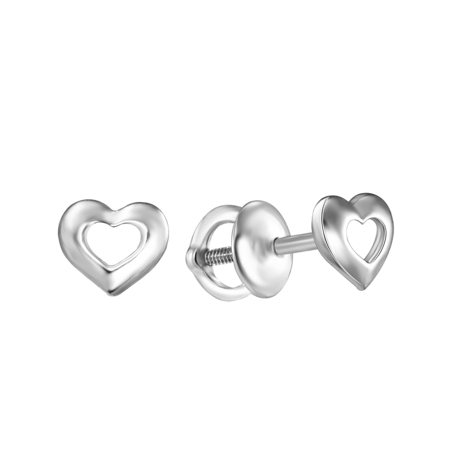 

Серебряные серьги пусеты HARMONY 923257 бел 923257