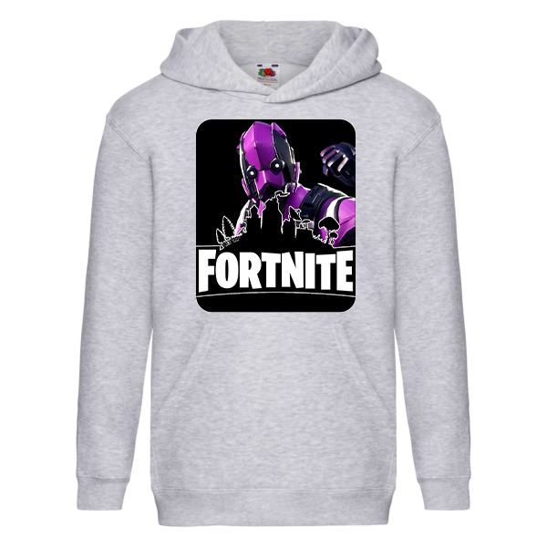 

Худи Fruit of the Loom Fortnite (Тёмный Вертекс Dark Vertex Фортнайт) Серый 164 см CHHUDVM164