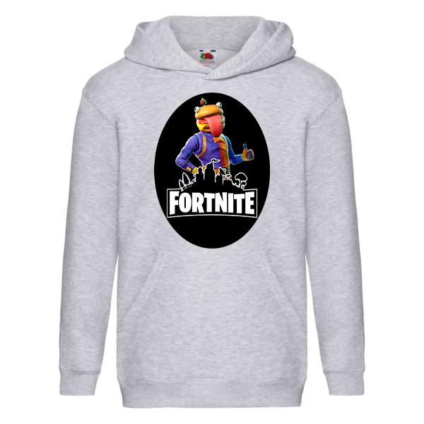 

Худи Fruit of the Loom Fortnite (Beef Boss Бургермен Фортнайт) Серый 164 см CHHUBBM164
