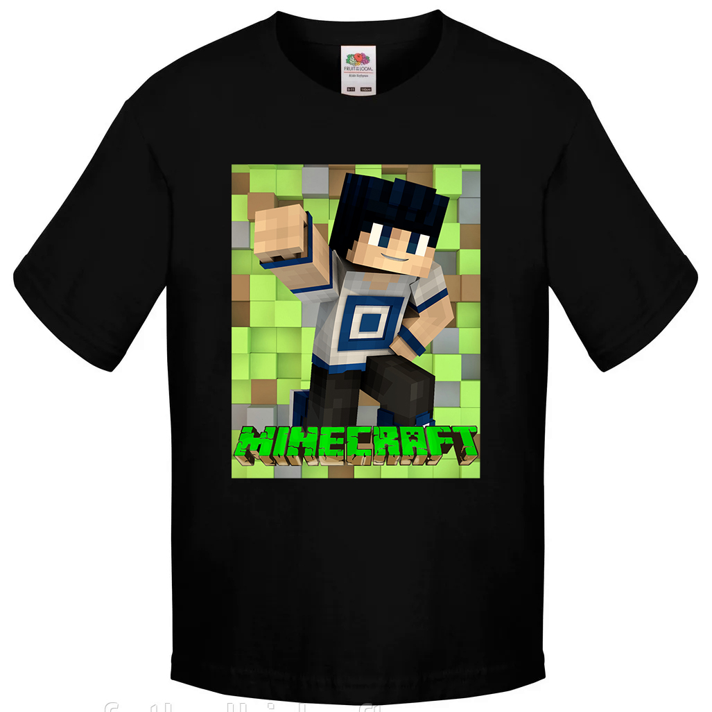 

Футболка Fruit of the Loom minecraft (Майнкрафт) Черный 128 см ZMK2M128CH