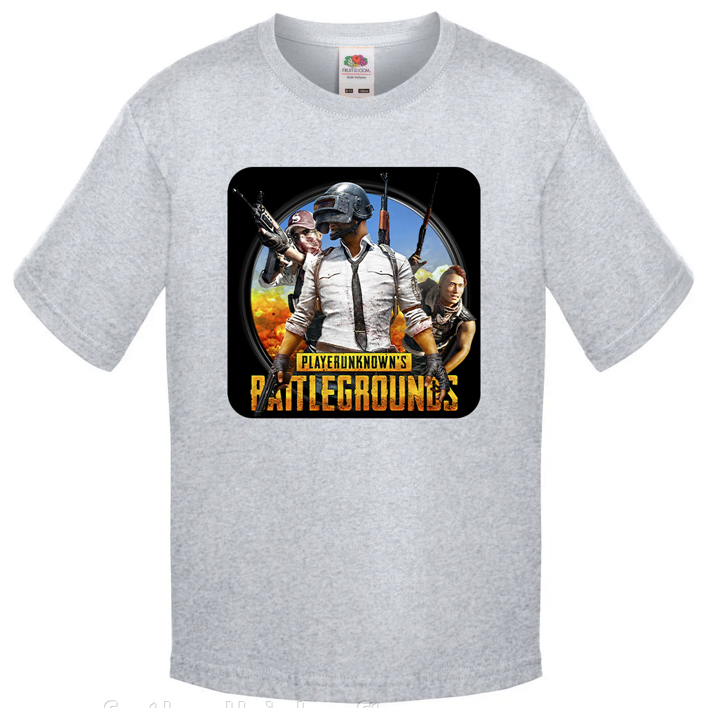 

Футболка Fruit of the Loom pubg battleground Серый 128 см BMPUBM128s