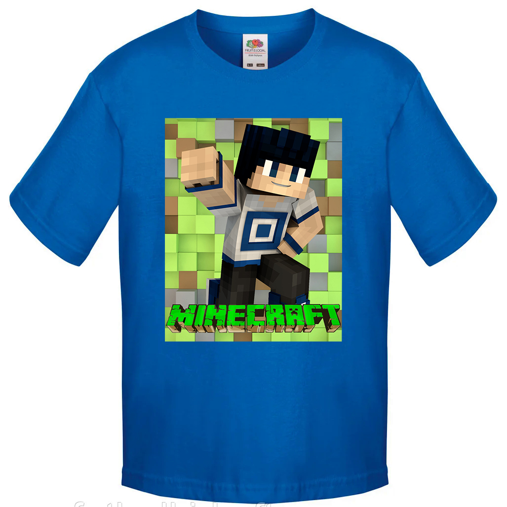 

Футболка Fruit of the Loom minecraft (Майнкрафт) Синий 140 см ZMK2M140S