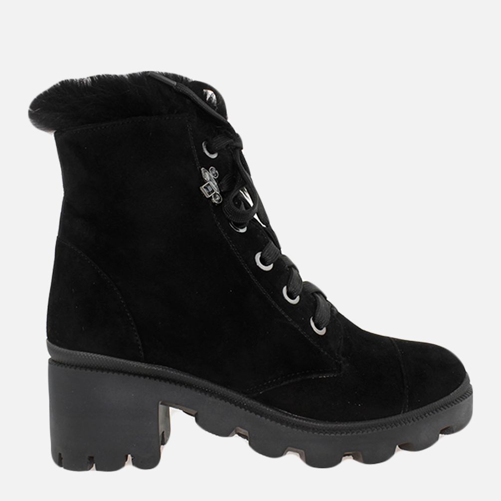 Акция на Жіночі зимові черевики високі EL PASSO Re1514-11 37 23.5 см Чорні от Rozetka