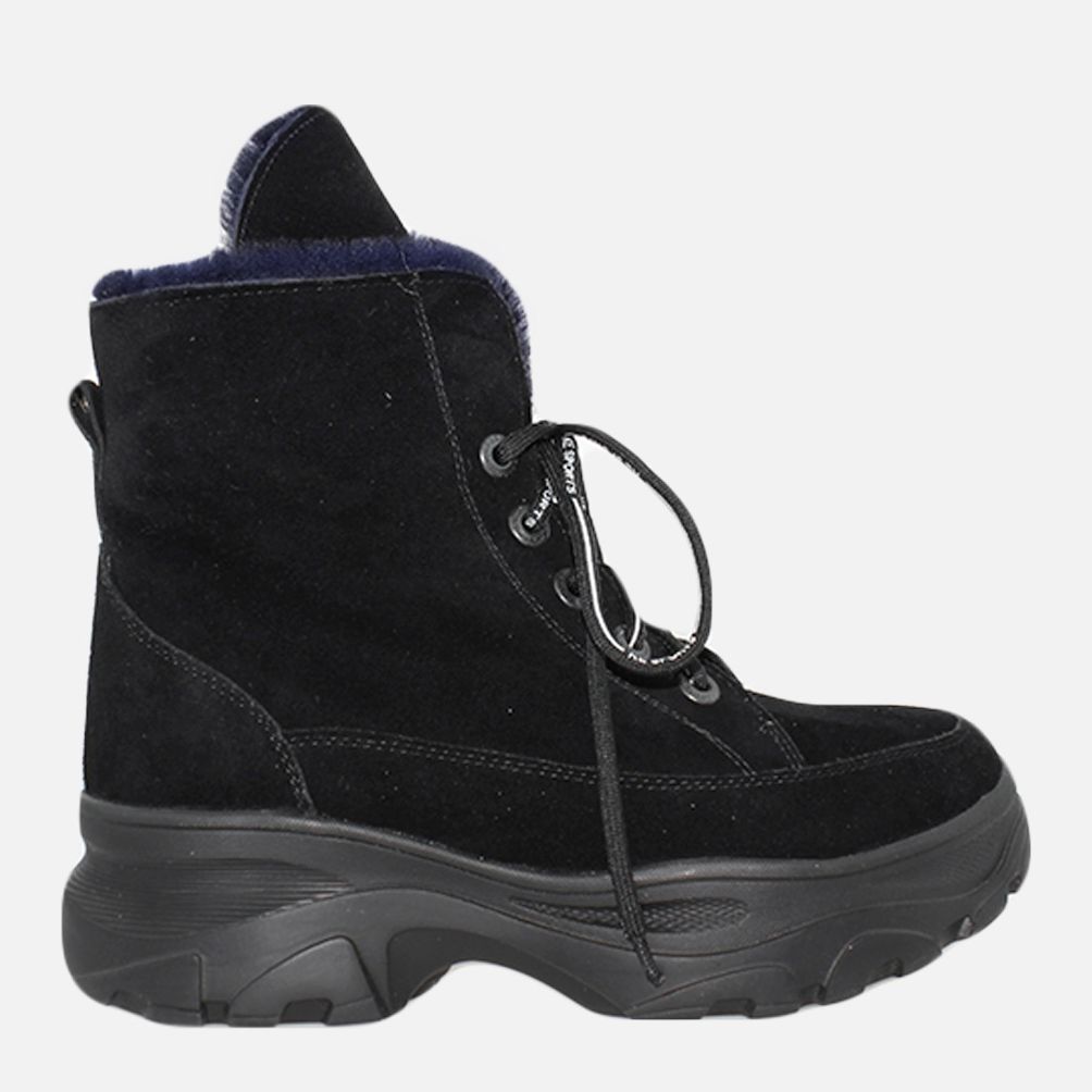 Акція на Жіночі зимові черевики високі EL PASSO Re2587-11 37 23.5 см Чорні від Rozetka