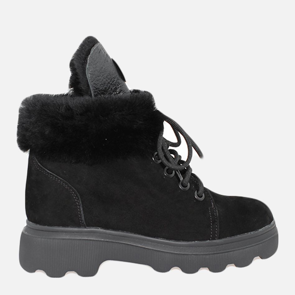 Акція на Жіночі зимові черевики низькі EL PASSO Re2685-11 37 23.5 см Чорні від Rozetka