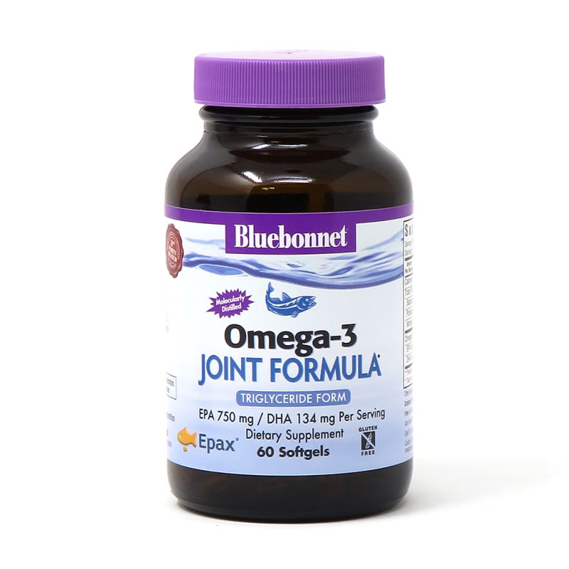 

Жирные кислоты Bluebonnet Omega-3 Joint Formula, 60 капсул