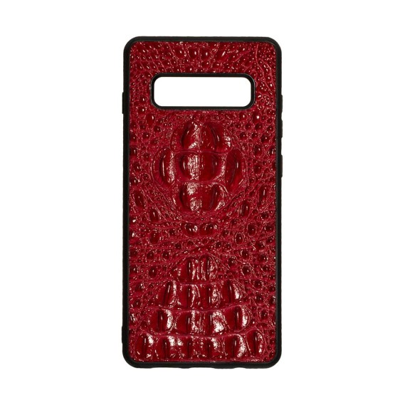 

Задняя Накладка Genuine Leather Horsman for Samsung S10 Plus (Красный)