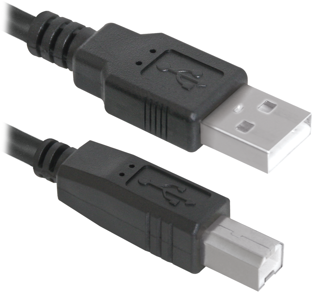 Кабель Defender USB04-06 USB2.0 AM-BM, 1.8м, пакет (83763) (6239463 ...