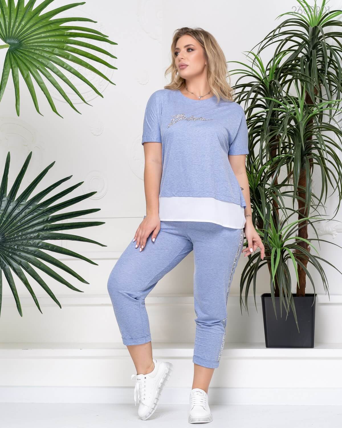 

Спортивный стиль PEONY Спорт - шик №3 50 голубой