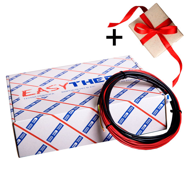 

Двужильный нагревательный кабель ТМ EASYTHERM Easycable 32 м.п. + подарок