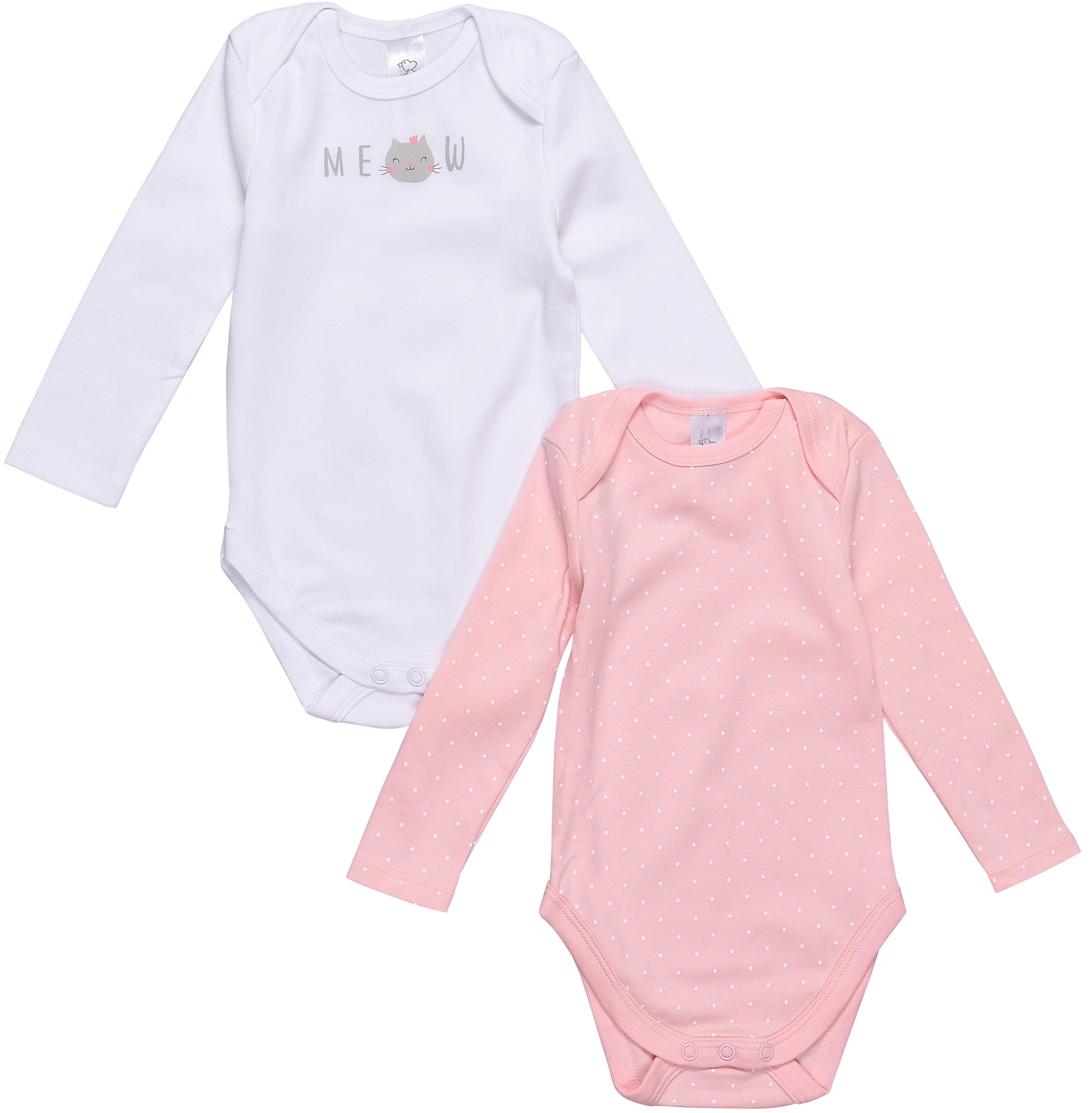 

Боди C&A ca03200006 68 см 2 шт Бело-розовый