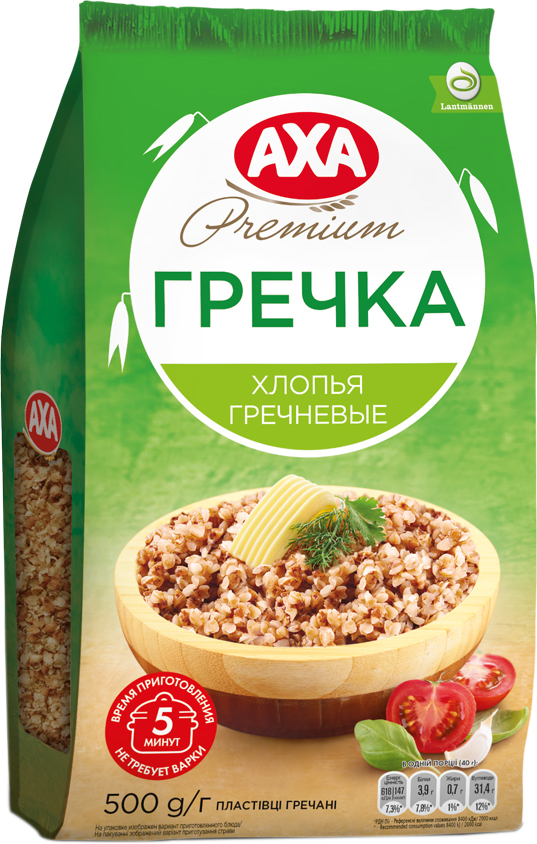 Хлопья АХА Гречневые 500 г (4820008126726) – купить в Киеве, цена в ...
