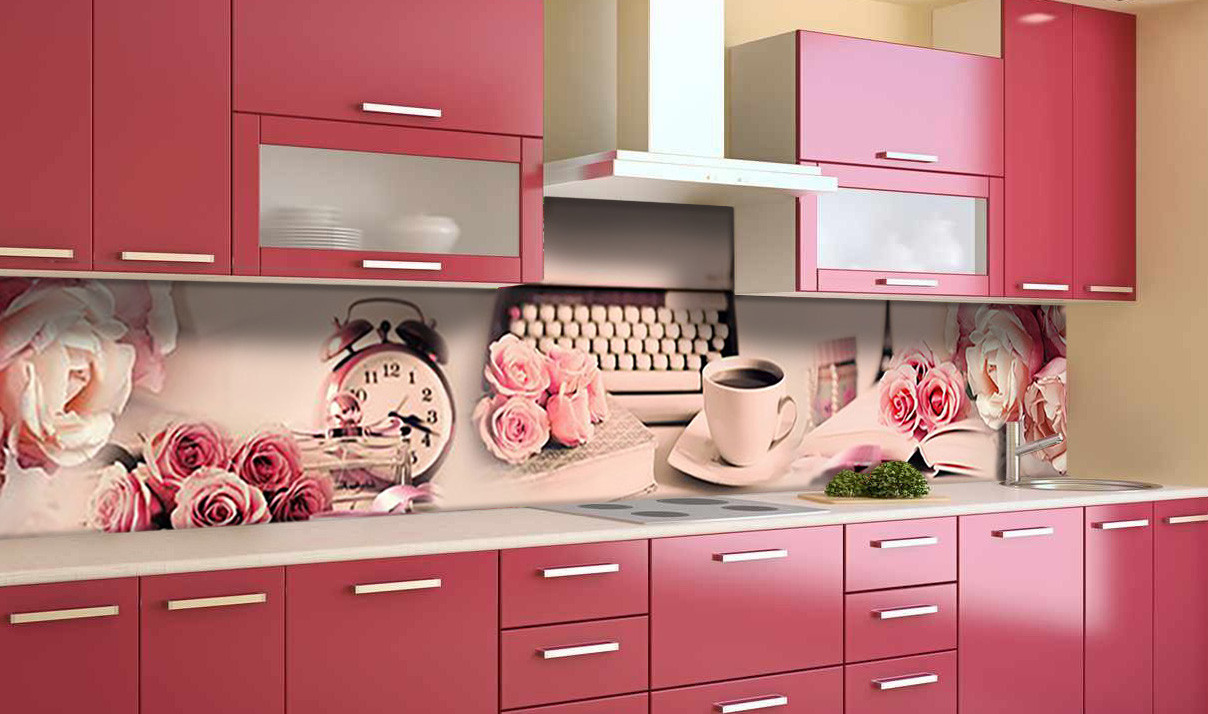 

Наклейка виниловая кухонный фартук Zatarga "Утренний букет роз" 600х3000 мм