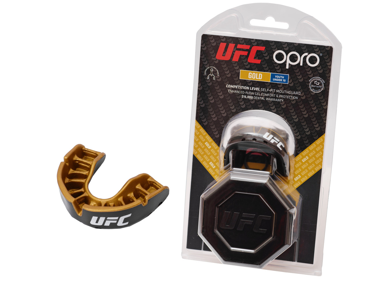 

Капа OPRO Gold Junior (UFC Hologram), Black/Gold