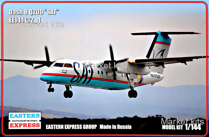 

Пассажирский самолет Dash 8 Q200 "Sat" 1:144 Eastern Express (EE144132-04)