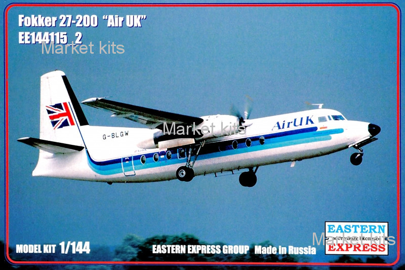 

Пассажирский самолет Fokker 27-200 "Air UK" 1:144 Eastern Express (EE144115-02)