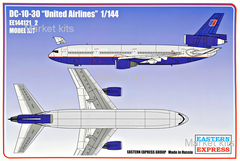

Пассажирский самолет DC-10-30 авиакомпании "United Airlines" 1:144 Eastern Express (EE144121-02)
