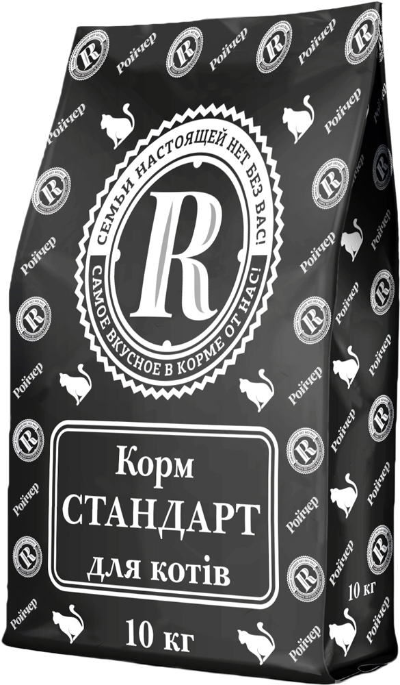 

Сухой корм для кошек Ройчер Стандарт с курицей 10 кг (4820125432199)
