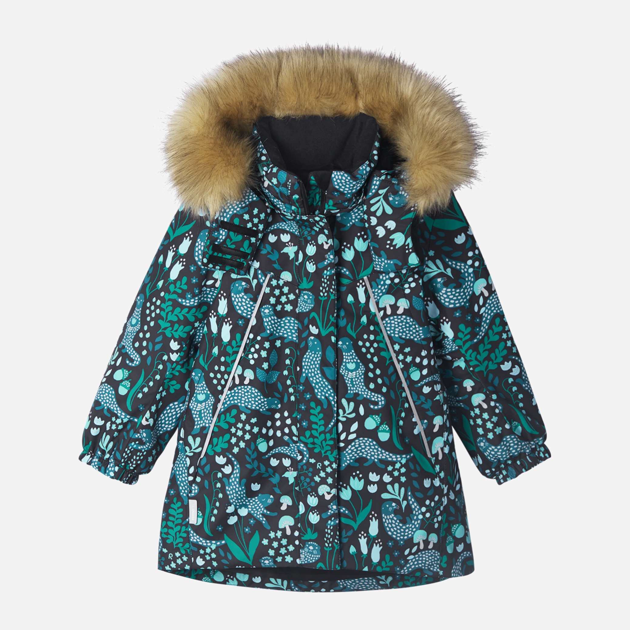 Акція на Дитяча зимова термо куртка для дівчинки Reima Muhvi 521642-9998 116 см від Rozetka