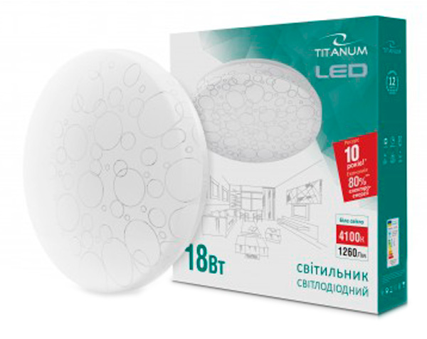 

Потолочный светильник TITANUM 18W 4100K 220V (24982)