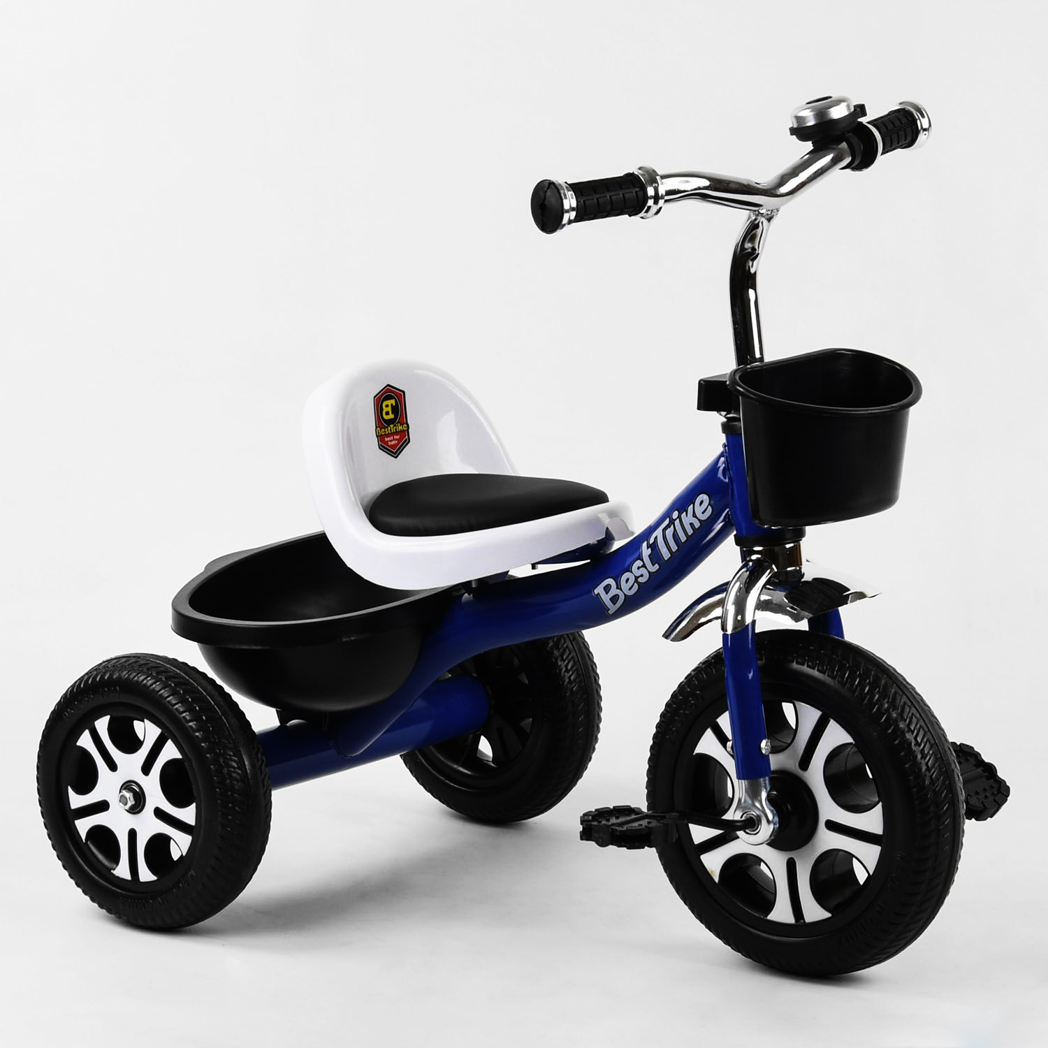 Триколісний дитячий велосипед "Best Trike" дзвіночок, 2 кошики. Dark ...