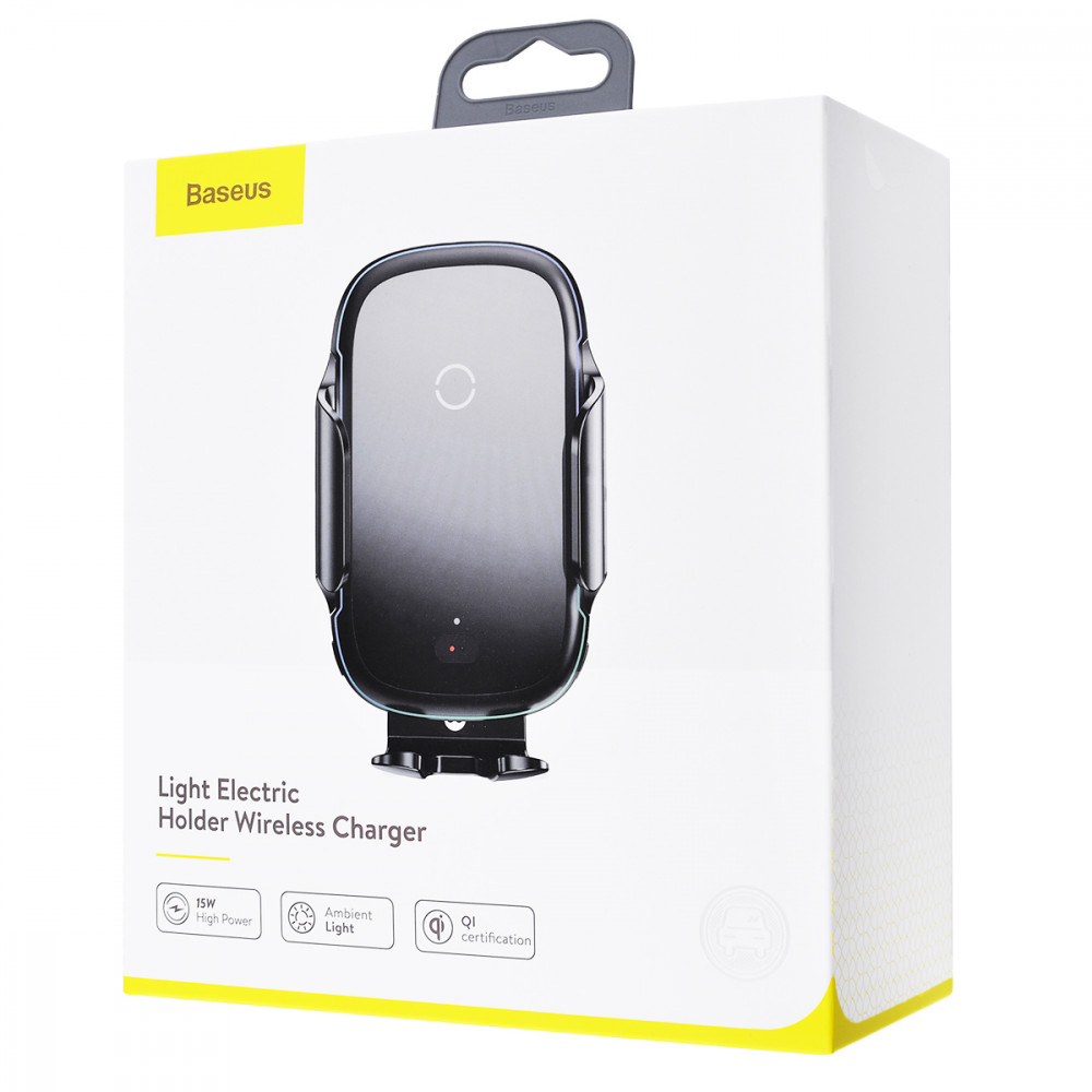 

Автомобильная беспроводная зарядка с холдером Baseus Light Electric 15W черный