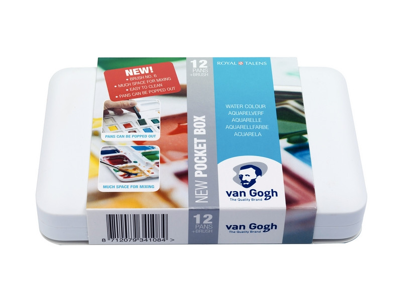 

Краски акварельные Royal Talens Van Gogh Pocket box набор 12цв. (8712079341107)