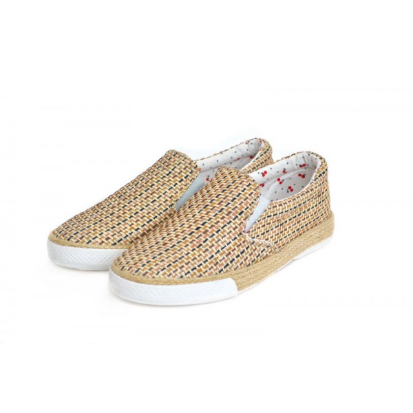 

Слипоны женские Kylie crazy beige gold 36