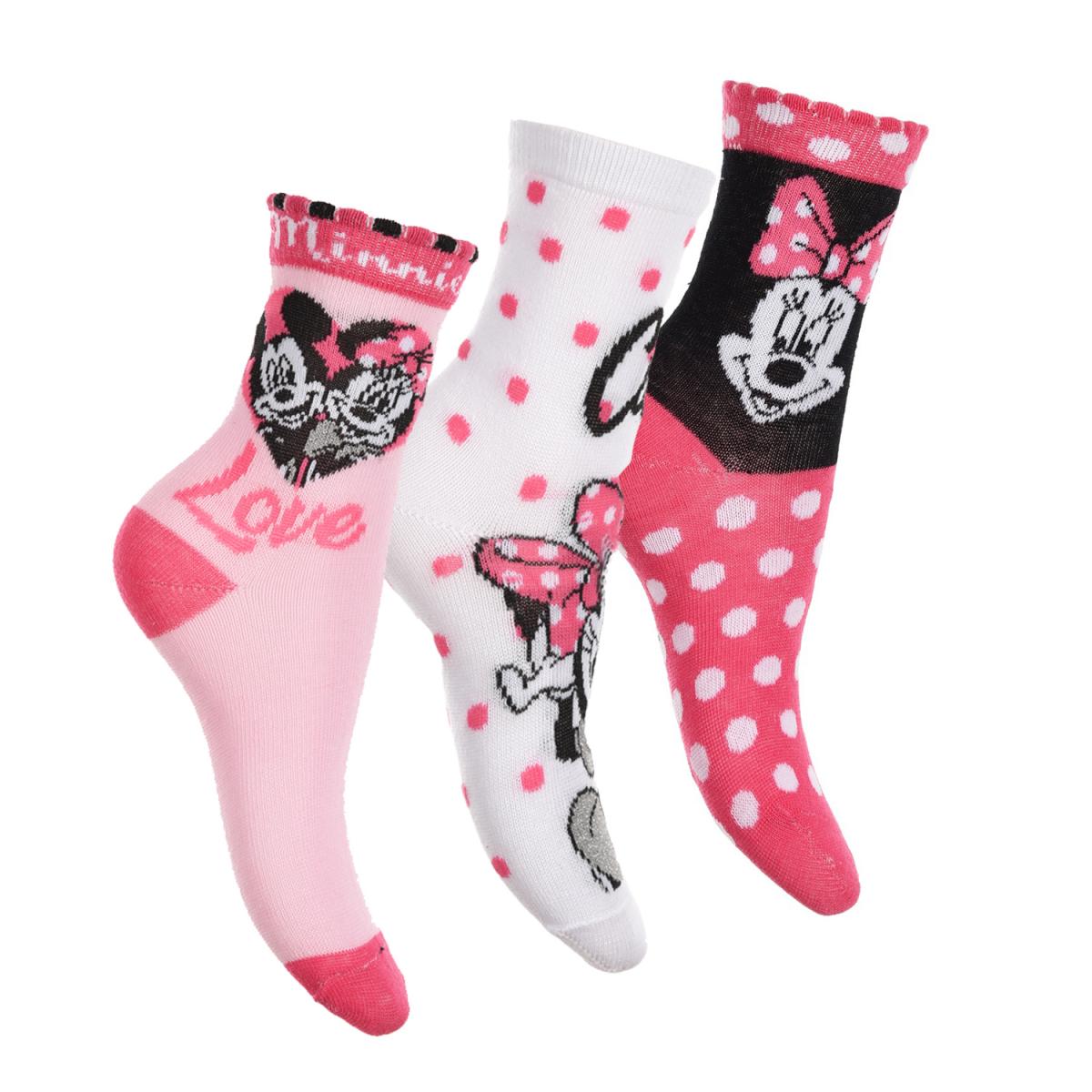 

Носки 3 пары Disney Minnie Mouse (Минни Маус) 023/026 р Разноцвет ET06012