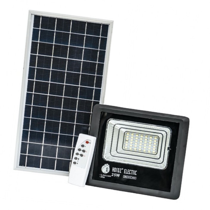 

Прожектор светодиодный LED с солнечной панелью Horoz Electric TIGER-25 25W 6400K IP65 068-012-0025