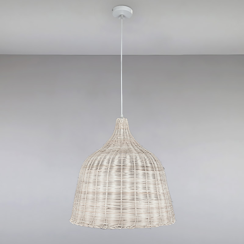 

Люстра подвесная Light House LS-15079RATTAN-1(470) WOOD белая