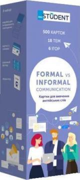 

Картки англійських слів English Student. Formal&Informal communication