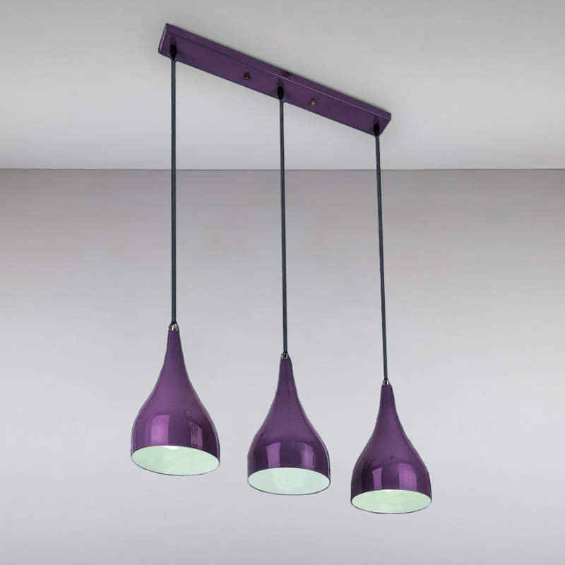 

Люстра подвесная Light House LS-10813-3 PURPLE фиолетовая