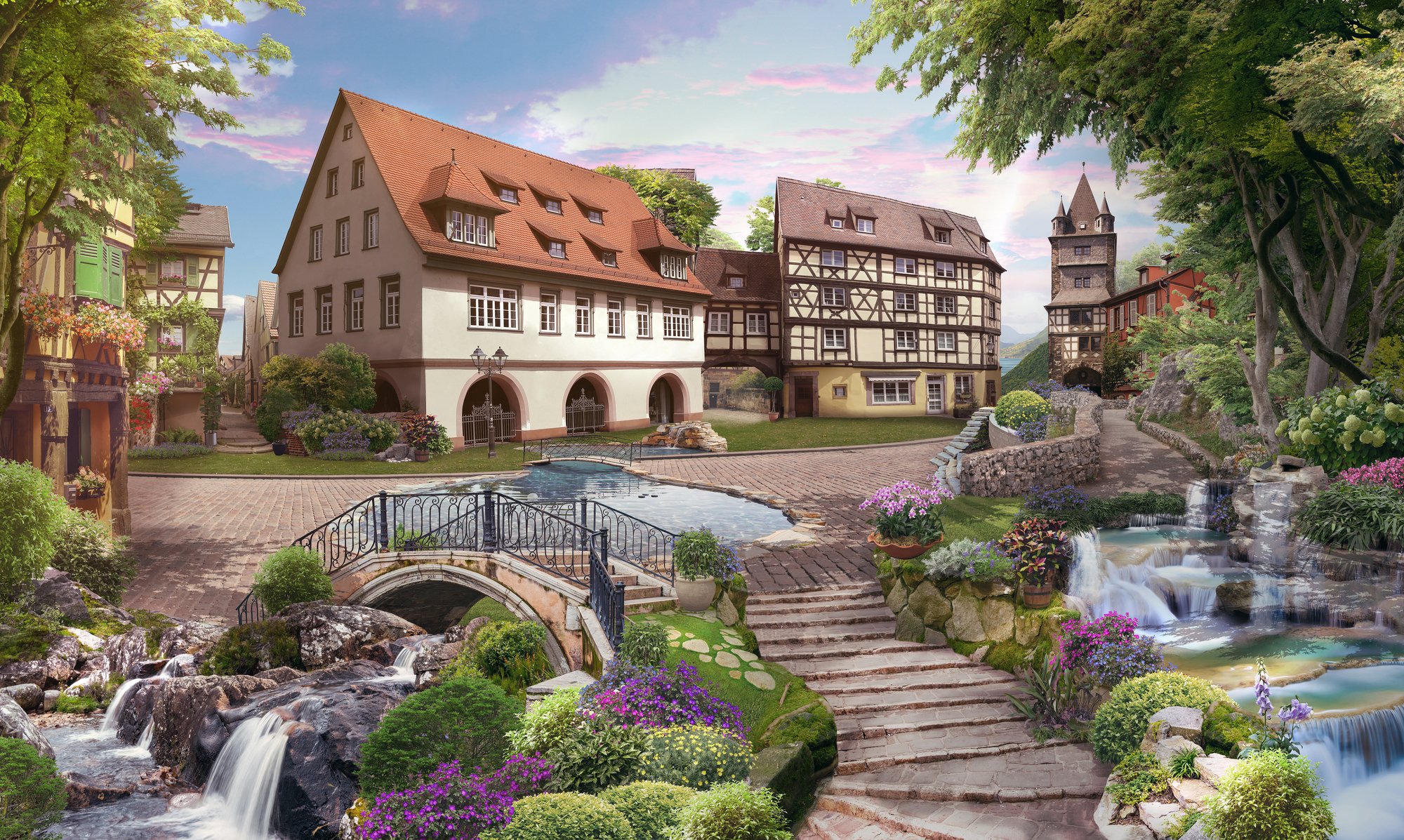 

Фотообои Фрески 'Городок' (5077) , Песок