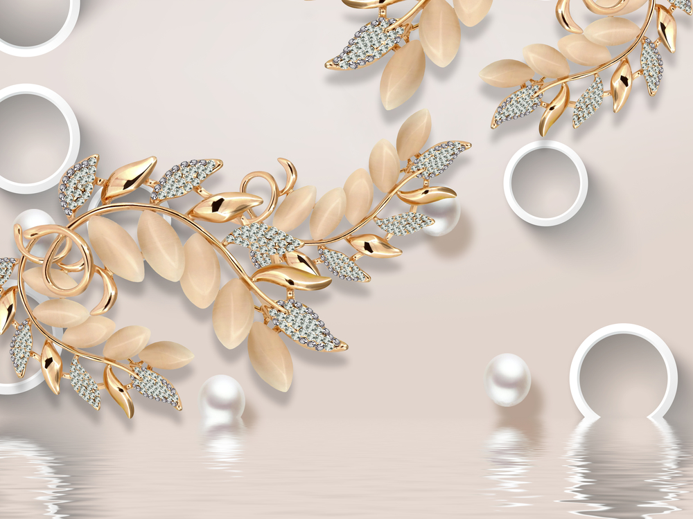 

Фотообои 3D 'Золотые веточки' (5688) , Кожа