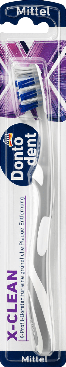 Зубная щетка средней жесткости Dontodent X-CLEAN Mittel 1 шт от ...