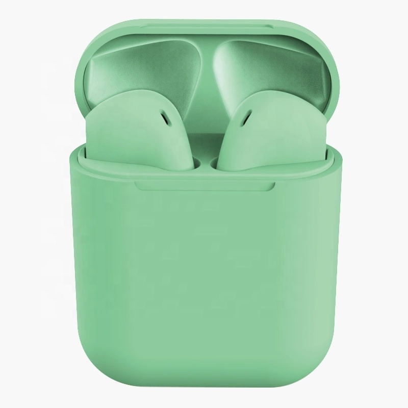 

Беспроводные сенсорные Bluetooth 5.0 наушники в кейсе TWS i12 inPods Green