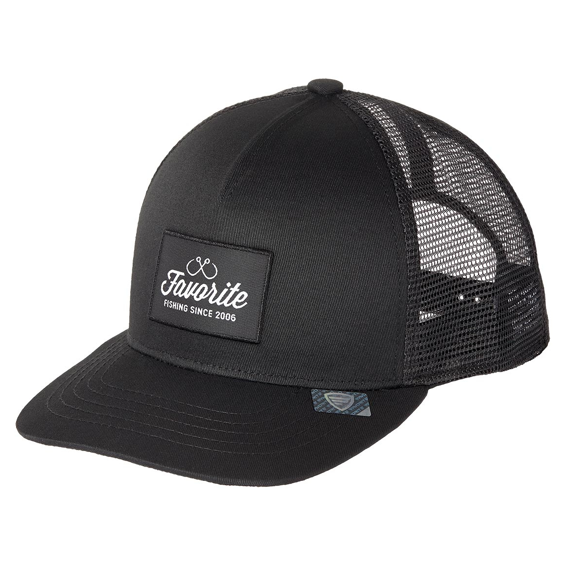 

Кепка Favorite 996 сетка р.60 черная, черный козырёк