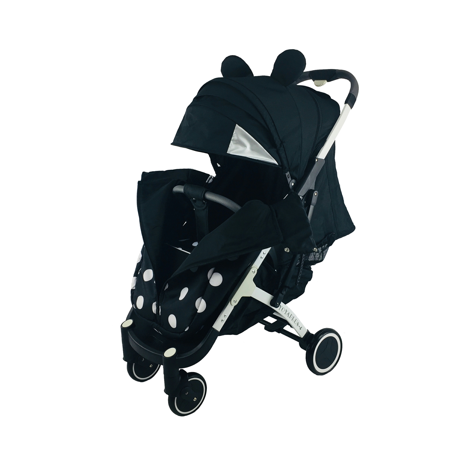 

Коляска Yoya Plus-4-2021 колёса 13,5/16 на молнии с Большим дождевиком и Хипситом Микки на белой раме