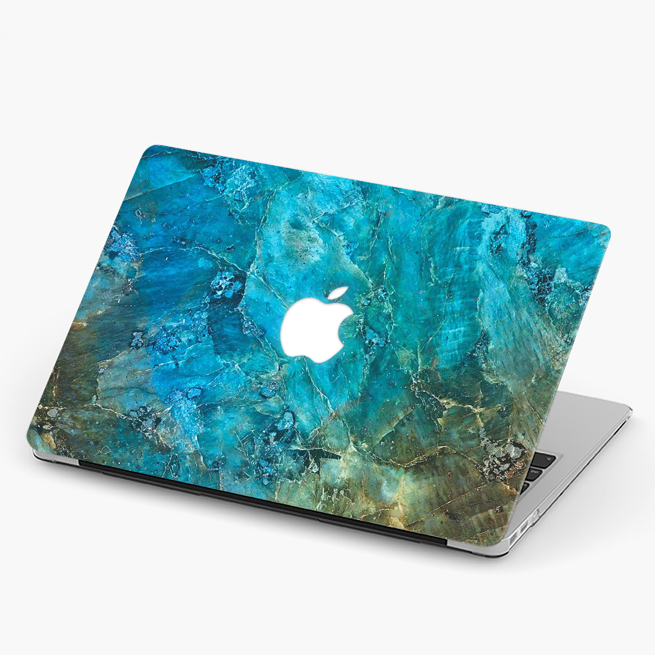 Чехол пластиковый для Apple MacBook Pro 15 A1707/A1990 Мрамор голубой ...