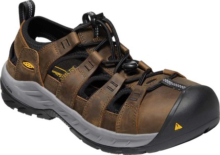 

Мужские сандалии KEEN Utility Atlanta II Cooler Steel Toe Sandal Cascade Brown/Black Leather 44.5