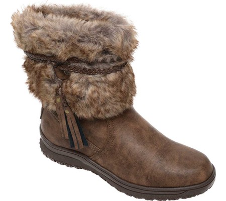 

Женские сапоги Minnetonka Everett Cold Weather Boot Brown Polyurethane/Faux Fur 37