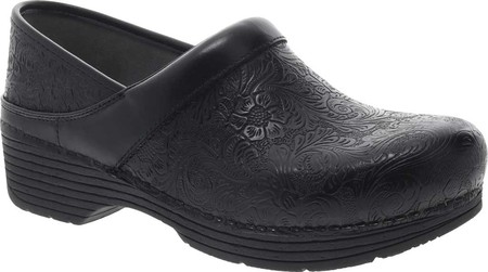 

Женские сабо Dansko LT Pro Closed Back Clog Black Floral Tooled Leather 37